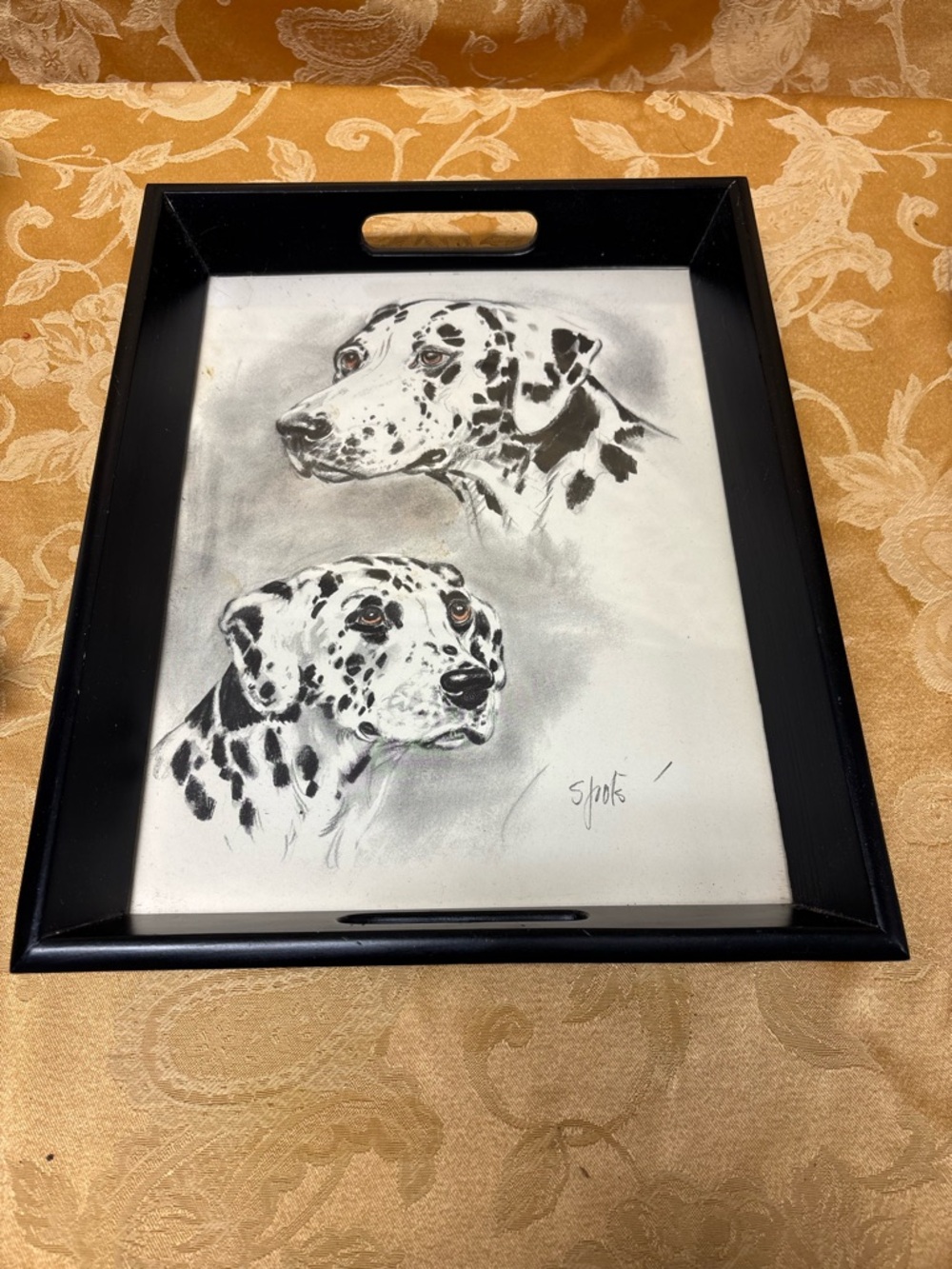 Picture Frame Tray Dalmations
